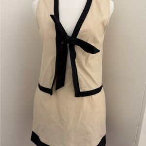 Stylish Cream and Black Sleeveless Set